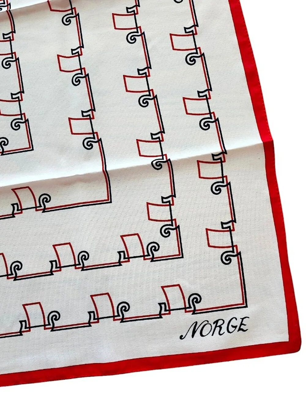 Norway Norge Large Square Scarf Made in Italy